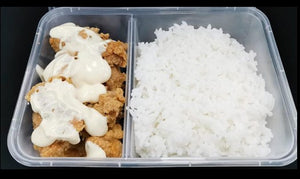Chicken Karaage w/ Miso Mayonnaise and Steamed Rice