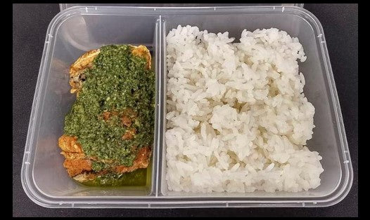 Fish Fillet w/ Salsa Verde and Steamed Rice